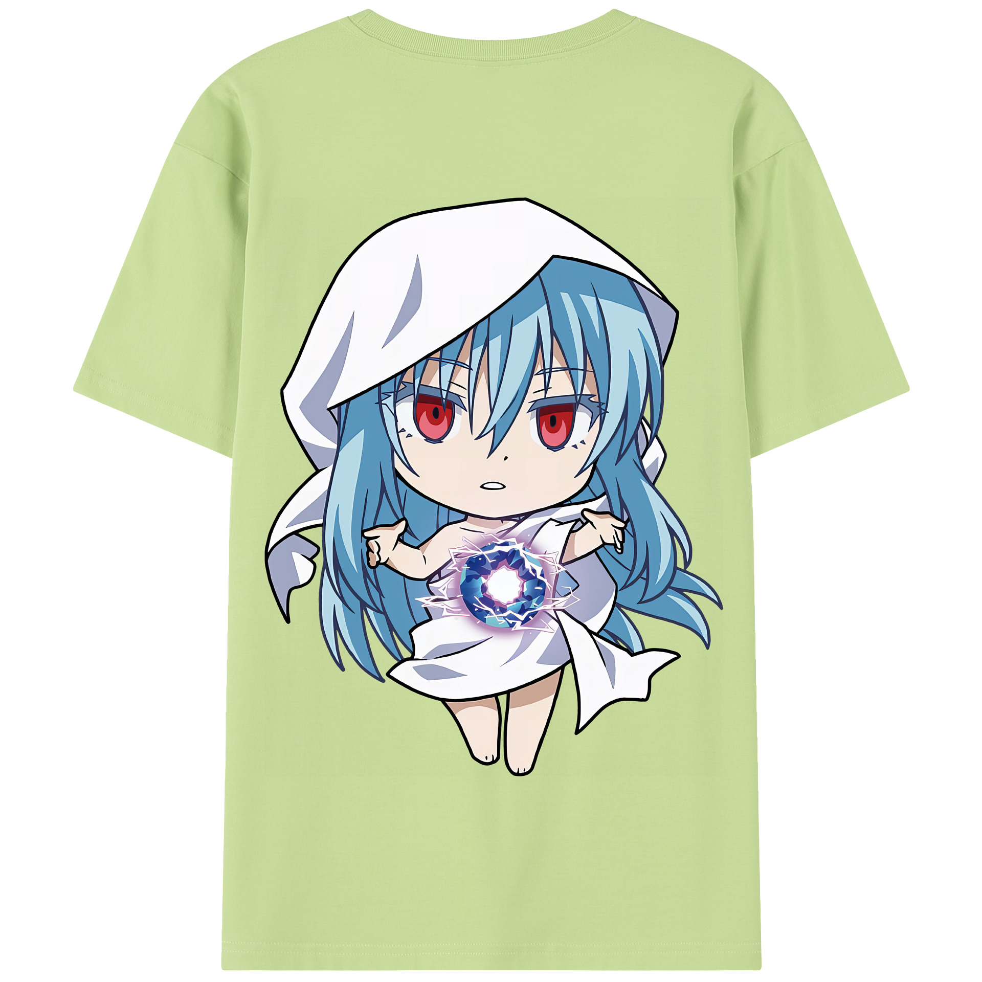 （画像用） 転スラ Regarding Reincarnated to Slime 綿100％半袖Tシャツ（背面プリント）